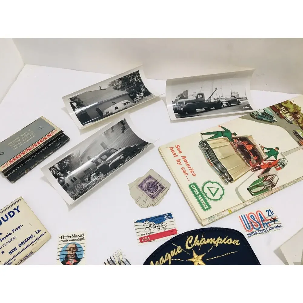 JUNK DRAWER LOT MAP OLD PHOTOS PINS PATCHES BUTTONS STAMPS SPOONS COIN CIVIL WAR